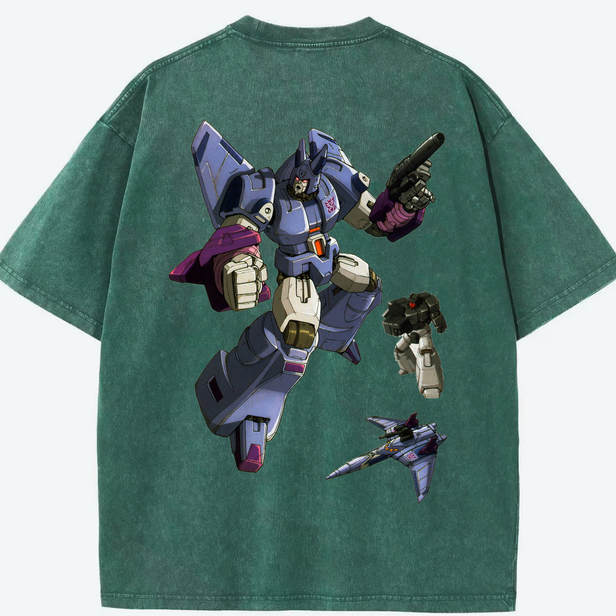 （画像用）  綿100% ヴィンテージ風 半袖Tシャツ（背面プリント）